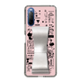 Slim Protection Case - STAND & RING RIBBON Silver［ Rune Naito - RUNE Girl Retro & Modern - Pink ］