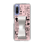 Slim Protection Case - STAND & RING RIBBON Silver［ Rune Naito - RUNE Girl Retro & Modern - Pink ］