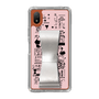 Slim Protection Case - STAND & RING RIBBON Silver［ Rune Naito - RUNE Girl Retro & Modern - Pink ］