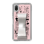 Slim Protection Case - STAND & RING RIBBON Silver［ Rune Naito - RUNE Girl Retro & Modern - Pink ］