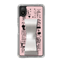 Slim Protection Case - STAND & RING RIBBON Silver［ Rune Naito - RUNE Girl Retro & Modern - Pink ］
