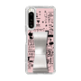 Slim Protection Case - STAND & RING RIBBON Silver［ Rune Naito - RUNE Girl Retro & Modern - Pink ］