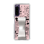 Slim Protection Case - STAND & RING RIBBON Silver［ Rune Naito - RUNE Girl Retro & Modern - Pink ］