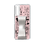Slim Protection Case - STAND & RING RIBBON Silver［ Rune Naito - RUNE Girl Retro & Modern - Pink ］
