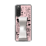 Slim Protection Case - STAND & RING RIBBON Silver［ Rune Naito - RUNE Girl Retro & Modern - Pink ］