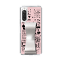 Slim Protection Case - STAND & RING RIBBON Silver［ Rune Naito - RUNE Girl Retro & Modern - Pink ］