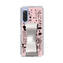 Slim Protection Case - STAND & RING RIBBON Silver［ Rune Naito - RUNE Girl Retro & Modern - Pink ］
