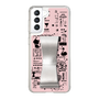 Slim Protection Case - STAND & RING RIBBON Silver［ Rune Naito - RUNE Girl Retro & Modern - Pink ］