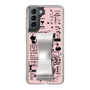 Slim Protection Case - STAND & RING RIBBON Silver［ Rune Naito - RUNE Girl Retro & Modern - Pink ］