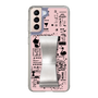 Slim Protection Case - STAND & RING RIBBON Silver［ Rune Naito - RUNE Girl Retro & Modern - Pink ］