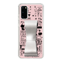 Slim Protection Case - STAND & RING RIBBON Silver［ Rune Naito - RUNE Girl Retro & Modern - Pink ］