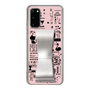 Slim Protection Case - STAND & RING RIBBON Silver［ Rune Naito - RUNE Girl Retro & Modern - Pink ］