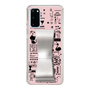 Slim Protection Case - STAND & RING RIBBON Silver［ Rune Naito - RUNE Girl Retro & Modern - Pink ］