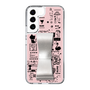 Slim Protection Case - STAND & RING RIBBON Silver［ Rune Naito - RUNE Girl Retro & Modern - Pink ］