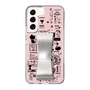 Slim Protection Case - STAND & RING RIBBON Silver［ Rune Naito - RUNE Girl Retro & Modern - Pink ］