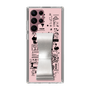 Slim Protection Case - STAND & RING RIBBON Silver［ Rune Naito - RUNE Girl Retro & Modern - Pink ］