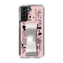 Slim Protection Case - STAND & RING RIBBON Silver［ Rune Naito - RUNE Girl Retro & Modern - Pink ］