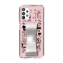 Slim Protection Case - STAND & RING RIBBON Silver［ Rune Naito - RUNE Girl Retro & Modern - Pink ］