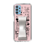 Slim Protection Case - STAND & RING RIBBON Silver［ Rune Naito - RUNE Girl Retro & Modern - Pink ］