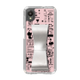 Slim Protection Case - STAND & RING RIBBON Silver［ Rune Naito - RUNE Girl Retro & Modern - Pink ］