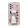 Slim Protection Case - STAND & RING RIBBON Silver［ Rune Naito - RUNE Girl Retro & Modern - Pink ］