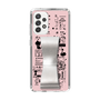 Slim Protection Case - STAND & RING RIBBON Silver［ Rune Naito - RUNE Girl Retro & Modern - Pink ］