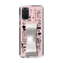 Slim Protection Case - STAND & RING RIBBON Silver［ Rune Naito - RUNE Girl Retro & Modern - Pink ］