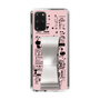 Slim Protection Case - STAND & RING RIBBON Silver［ Rune Naito - RUNE Girl Retro & Modern - Pink ］
