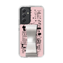 Slim Protection Case - STAND & RING RIBBON Silver［ Rune Naito - RUNE Girl Retro & Modern - Pink ］