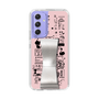 Slim Protection Case - STAND & RING RIBBON Silver［ Rune Naito - RUNE Girl Retro & Modern - Pink ］