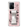 Slim Protection Case - STAND & RING RIBBON Silver［ Rune Naito - RUNE Girl Retro & Modern - Pink ］
