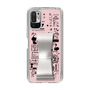 Slim Protection Case - STAND & RING RIBBON Silver［ Rune Naito - RUNE Girl Retro & Modern - Pink ］