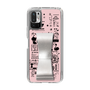 Slim Protection Case - STAND & RING RIBBON Silver［ Rune Naito - RUNE Girl Retro & Modern - Pink ］