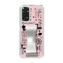 Slim Protection Case - STAND & RING RIBBON Silver［ Rune Naito - RUNE Girl Retro & Modern - Pink ］