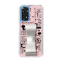 Slim Protection Case - STAND & RING RIBBON Silver［ Rune Naito - RUNE Girl Retro & Modern - Pink ］