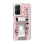 Slim Protection Case - STAND & RING RIBBON Silver［ Rune Naito - RUNE Girl Retro & Modern - Pink ］