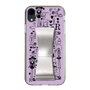 Slim Protection Case - STAND & RING RIBBON Silver［ Rune Naito - RUNE Girl Retro & Modern - Purple ］