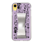 Slim Protection Case - STAND & RING RIBBON Silver［ Rune Naito - RUNE Girl Retro & Modern - Purple ］