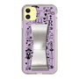 Slim Protection Case - STAND & RING RIBBON Silver［ Rune Naito - RUNE Girl Retro & Modern - Purple ］