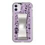 Slim Protection Case - STAND & RING RIBBON Silver［ Rune Naito - RUNE Girl Retro & Modern - Purple ］