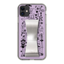 Slim Protection Case - STAND & RING RIBBON Silver［ Rune Naito - RUNE Girl Retro & Modern - Purple ］