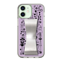 Slim Protection Case - STAND & RING RIBBON Silver［ Rune Naito - RUNE Girl Retro & Modern - Purple ］