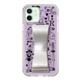 Slim Protection Case - STAND & RING RIBBON Silver［ Rune Naito - RUNE Girl Retro & Modern - Purple ］