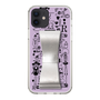 Slim Protection Case - STAND & RING RIBBON Silver［ Rune Naito - RUNE Girl Retro & Modern - Purple ］