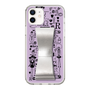 Slim Protection Case - STAND & RING RIBBON Silver［ Rune Naito - RUNE Girl Retro & Modern - Purple ］