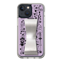 Slim Protection Case - STAND & RING RIBBON Silver［ Rune Naito - RUNE Girl Retro & Modern - Purple ］