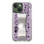 Slim Protection Case - STAND & RING RIBBON Silver［ Rune Naito - RUNE Girl Retro & Modern - Purple ］