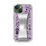 Slim Protection Case - STAND & RING RIBBON Silver［ Rune Naito - RUNE Girl Retro & Modern - Purple ］