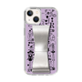 Slim Protection Case - STAND & RING RIBBON Silver［ Rune Naito - RUNE Girl Retro & Modern - Purple ］