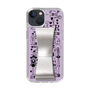 Slim Protection Case - STAND & RING RIBBON Silver［ Rune Naito - RUNE Girl Retro & Modern - Purple ］